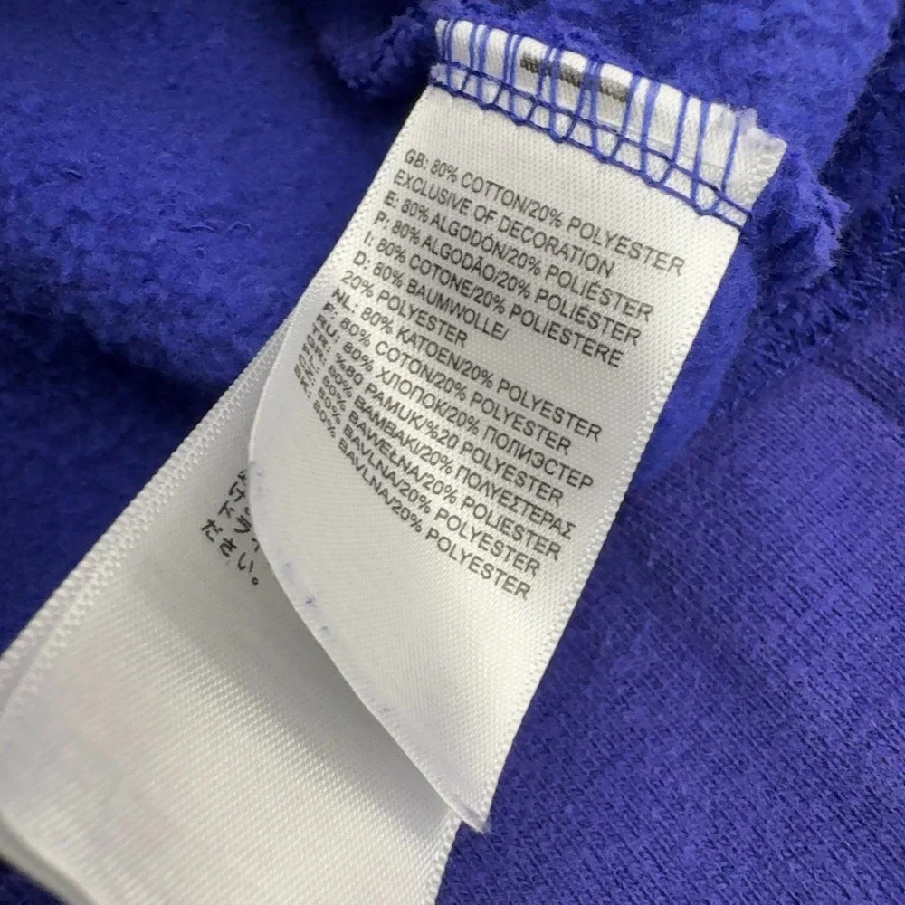 The North Face Hoodie Unisex S Blue Cotton Trans-Antarctica Expedition Pullover